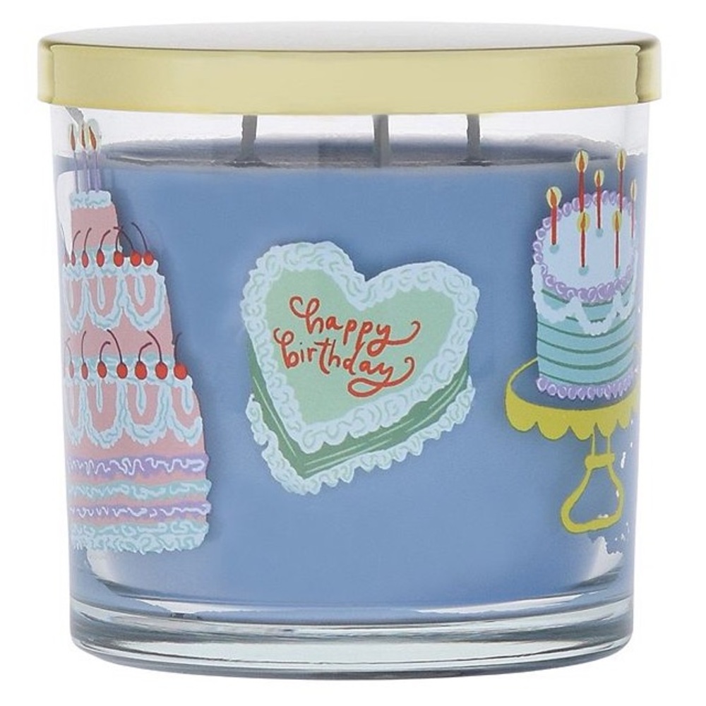 🆕🍡 SONOMA LIMITED EDITION “SUGARED VANILLA” HAPPY BIRTHDAY GLASS JAR CANDLE.
